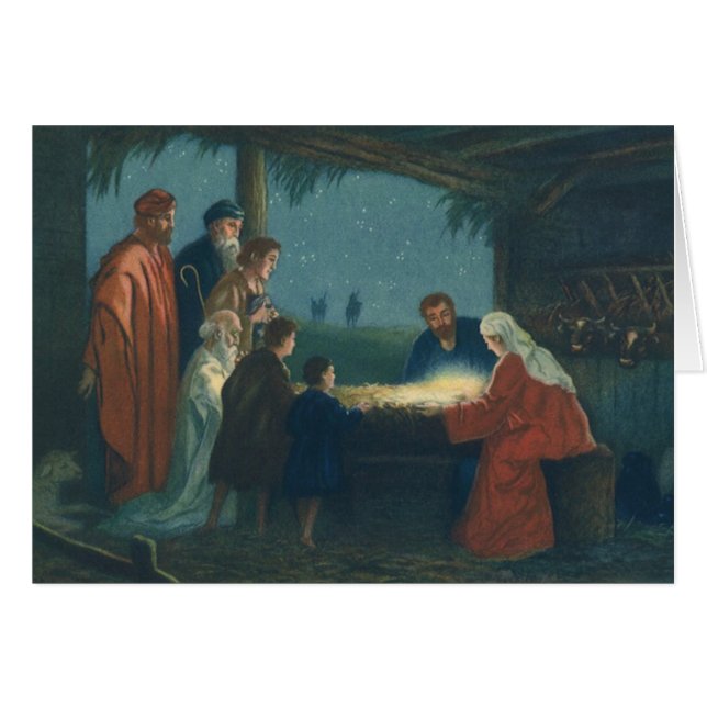 Vintage Religion, Adoration of the Shepherds (Front Horizontal)