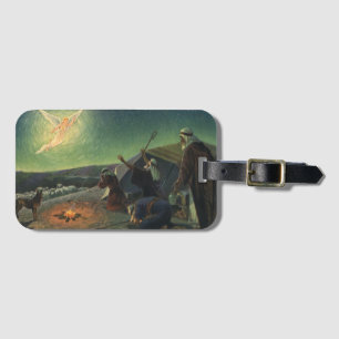 Vintage Religion, Annunciation to the Shepherds Luggage Tag
