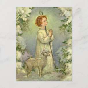 Vintage Religion, Christ the Good Shepherd Postcard