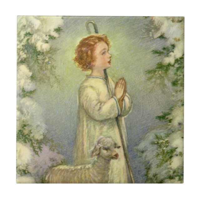 Vintage Religion, Christ the Good Shepherd Tile (Front)