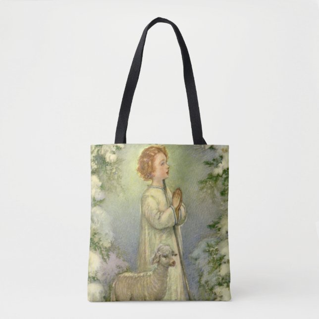 Vintage Religion, Christ the Good Shepherd Tote Bag (Front)