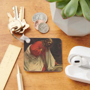 Vintage Religion Jesus Christ Garden of Gethsemane Key Ring