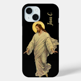 Vintage Religion, Jesus Christ is Walking on Water iPhone 15 Case
