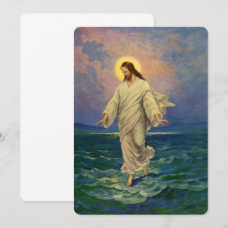 Vintage Religion, Jesus Christ is Walking on Water Invitation