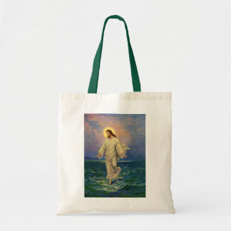 Vintage Religion, Jesus Christ is Walking on Water Tote Bag