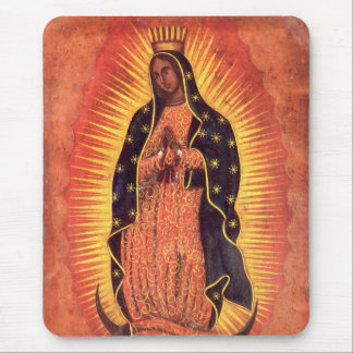 Vintage Religion Virgin Mary Our Lady of Guadalupe Mouse Pad