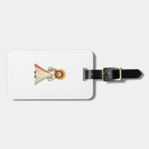 Vintage Religious Blessing Vector Shirt Design_1 Luggage Tag