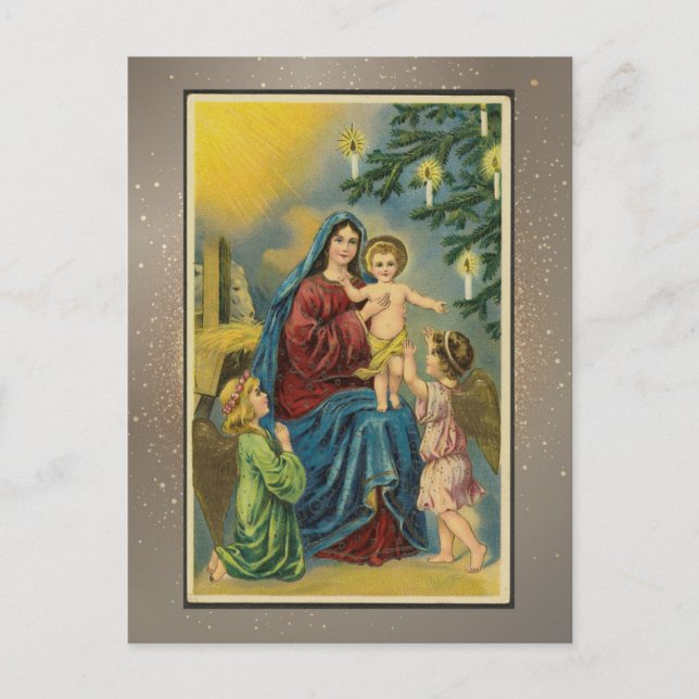 Vintage Religious Christmas Card (Front)