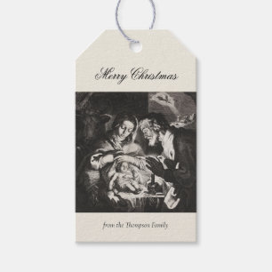 Vintage Religious Christmas Nativity Christian Gift Tags