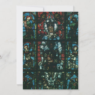 Vintage Religious Church Stained Glass Window Invitation