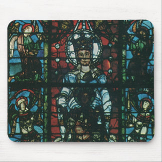 Vintage Religious Church Stained Glass Window Mouse Pad