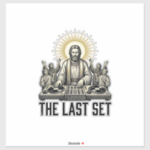 Vintage Religious DJ The Last Set Shirt Design_1