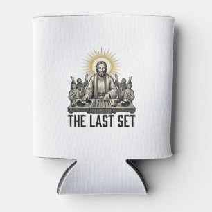 Vintage Religious DJ The Last Set Shirt Design_1 Can Cooler