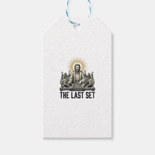 Vintage Religious DJ The Last Set Shirt Design_1 Gift Tags