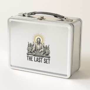 Vintage Religious DJ The Last Set Shirt Design_1 Metal Lunch Box