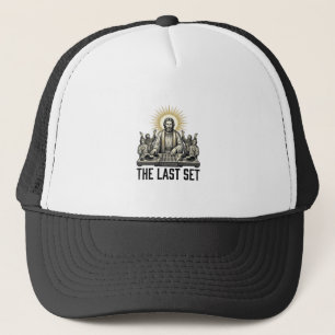Vintage Religious DJ The Last Set Shirt Design_1 Trucker Hat