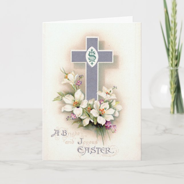 Vintage Religious Easter Card (Front)