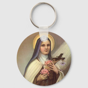 Vintage Religious Easter, Nun with Cross Key Ring