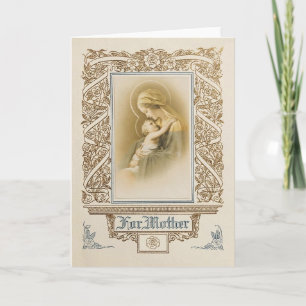 Vintage Religious Mother's Day Card