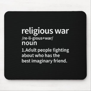 Vintage Religious War Definition Anti-religious Ac Mouse Pad