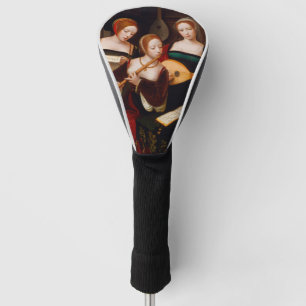 Vintage Renaissance Art Three Female Musicians Golf Head Cover