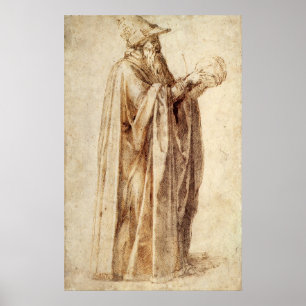 Vintage Renaissance, Philosopher by Michelangelo Poster