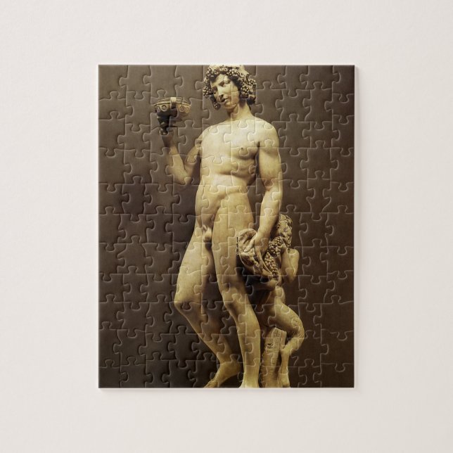 Vintage Renaissance Statue Bacchus by Michelangelo Jigsaw Puzzle (Vertical)