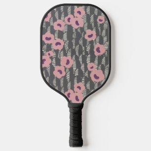 Vintage René Crevel French Art Deco Pink Floral Pickleball Paddle