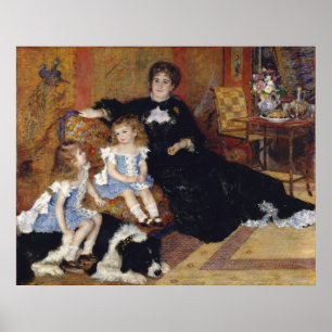 Vintage Renoir Children with Dog Impressionist Art Poster