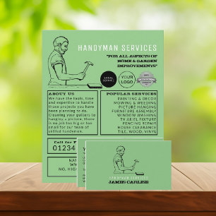 Vintage Repairman, Handyman Advertising Flyer