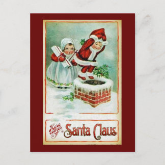 Vintage Reproduction Christmas Art Holiday Postcard
