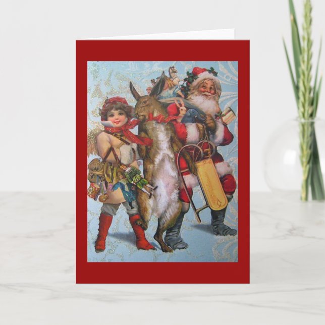 Vintage Reproduction Christmas Card (Front)