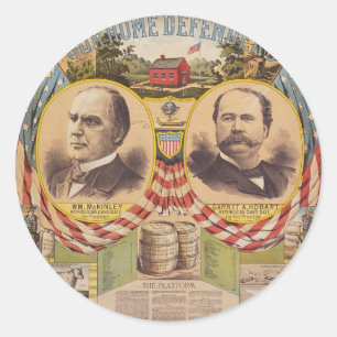 Vintage Republican Party Presidential Campaign Classic Round Sticker