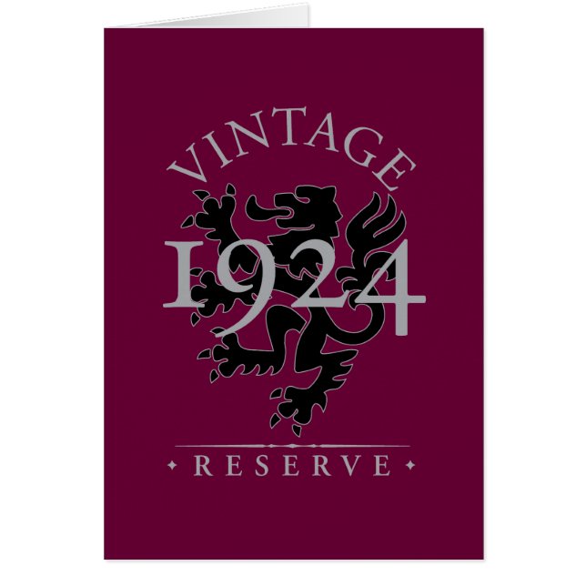 Vintage Reserve 1924 (Front)