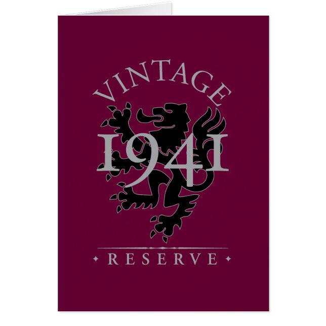 Vintage Reserve 1941 (Front)