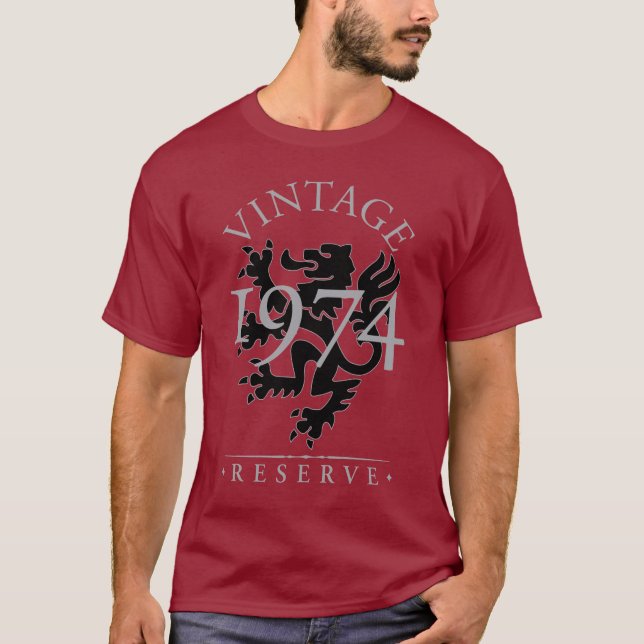 Vintage Reserve 1974 Dark T-Shirt (Front)