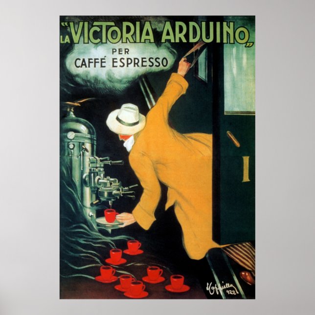 Vintage Restaurant Espresso Poster (Front)