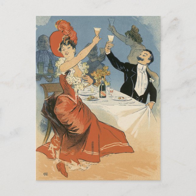 Vintage Restaurant Soft Opening Party Invitation Postcard (Front)