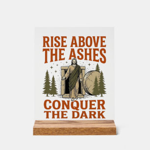 Vintage Resurrection Cave Quote Engraving Shirt De Acrylic Sign