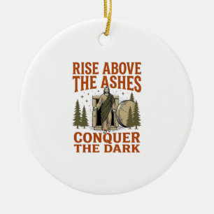 Vintage Resurrection Cave Quote Engraving Shirt De Ceramic Tree Decoration