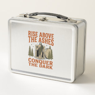 Vintage Resurrection Cave Quote Engraving Shirt De Metal Lunch Box