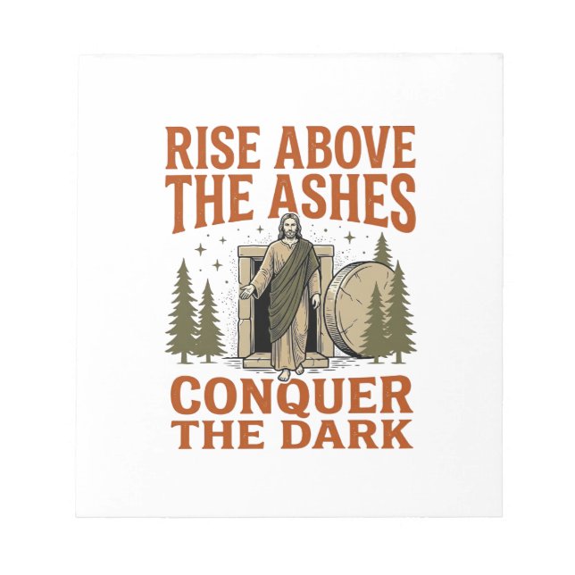 Vintage Resurrection Cave Quote Engraving Shirt De Notepad (Front)