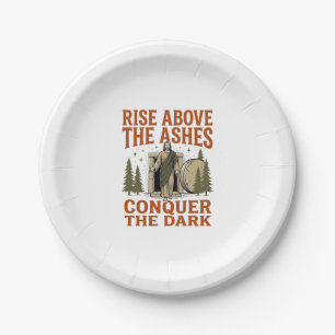 Vintage Resurrection Cave Quote Engraving Shirt De Paper Plate