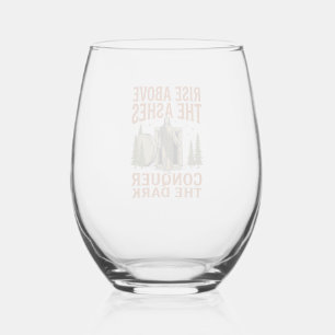 Vintage Resurrection Cave Quote Engraving Shirt De Stemless Wine Glass