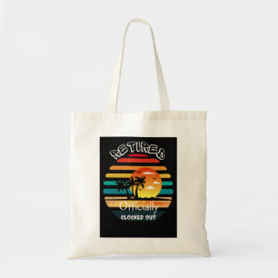 Vintage Retired and Shopping Tote Bag