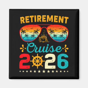 Vintage Retirement Cruise 2026 Cruise Cruising Vac Magnet