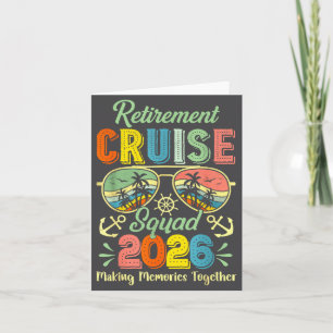 Vintage Retirement Cruise Squad 2026 Cruise Retire Card