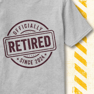 Vintage Retirement Quote Officially Retired 2024 T-Shirt