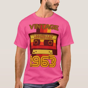 Vintage Retro 1963 Legendary Cassette Tape T-Shirt