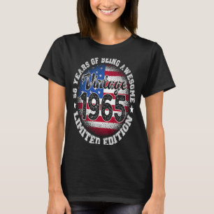 Vintage Retro 1965 58th Birthday 58 Years Old Amer T-Shirt